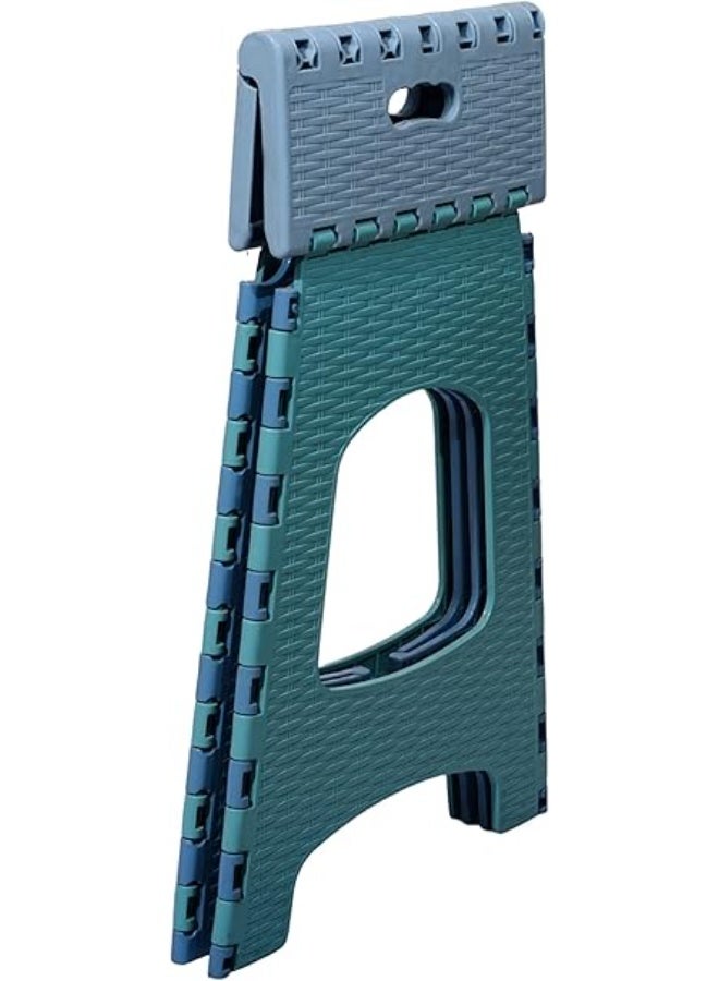 Khurshid Plastics Khorshid Plastic Folding Backless Chair  - Blue - Image 2